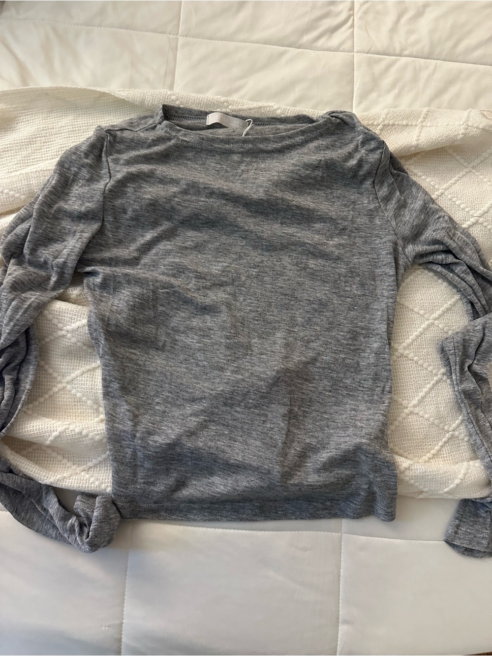 Lightweight Gray Crewneck Sweater